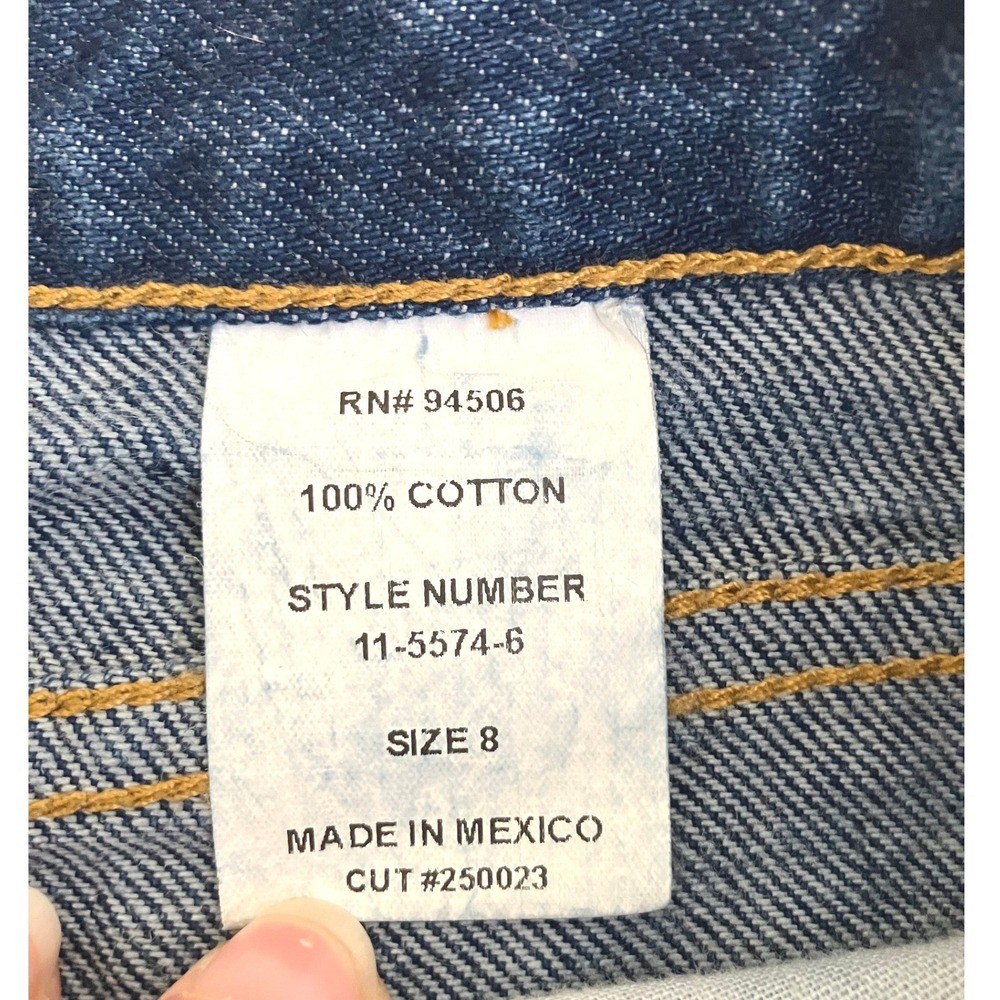 Vintage Forenza High Rise Cotton Denim Jean Short 90's Preppy Retro Boho - Picture 4 of 5